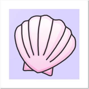 Pink Seashell | Sticker Collection Posters and Art